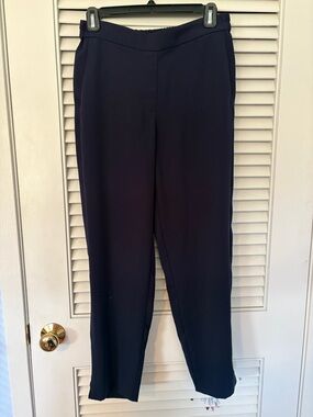 J. Crew Dark Navy Elastic Waist Trousers